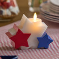 Flameless Candle, Bright White Liberty Stars for Bedrooms, Living Rooms and Everyday Candlelight Ambience image 1