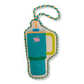Seasonal Home Decor, Needlepoint Icon Ornament Tumbler Mug for Holiday Displays, Shelves and Festive Rooms image 1