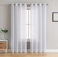 Window Curtain, Victoria Semi Sheer Grommet Panels for Windows, Room Styling and Everyday Privacy, 14 Sizes and 28 Colors image 1
