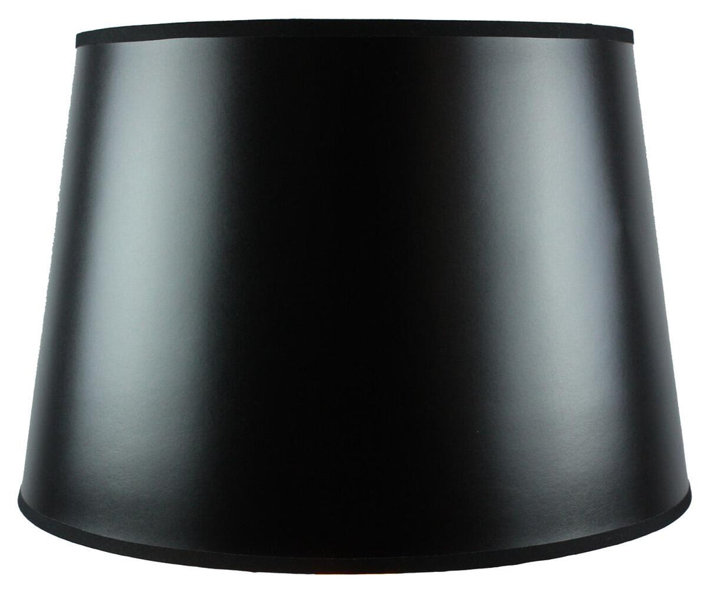 Lamp Shade, 16"W x 11"H Black Parchment Gold Lined Floor for Table Lamps, Floor Lamps and Home Lighting image 1
