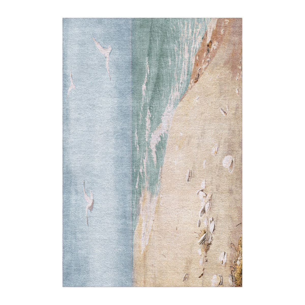 Area Rug, On Beach By Fidelia Bridges for Living Rooms, Bedrooms and Entryways, 10 Size Options image 1