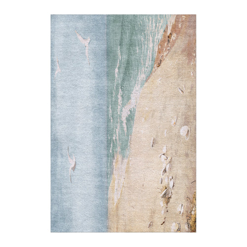 Area Rug, On Beach By Fidelia Bridges for Living Rooms, Bedrooms and Entryways, 10 Size Options image 1