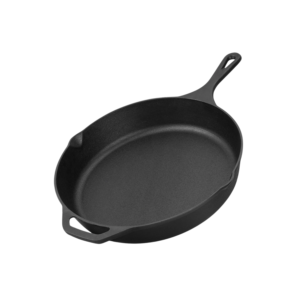 Stainless Steel Fry Pan, Pre Seasoned Cast Iron Skillet for Searing, Sautéing and Everyday Meal Prep, 2 Size Options image 1