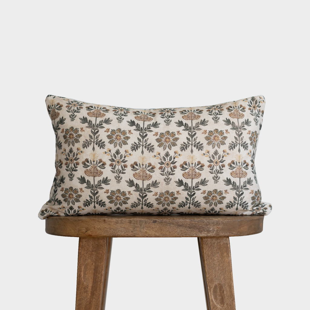 Decorative Pillow Cover, Fannie Lumbar 12x20" 12x40" for Sofas, Beds and Living Room Accents image 1