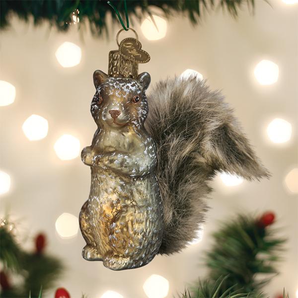 Seasonal Home Decor, Vintage Squirrel Ornament for Mantels, Tables and Seasonal Decorating image 1