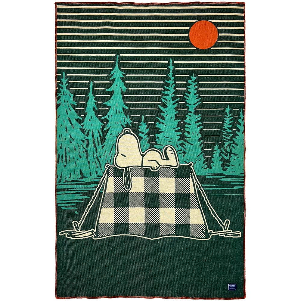 Cozy Throw Blanket, Snoopy Camping Wool for Sofas, Beds and Relaxing at Home, Designed for Living Rooms, Bedrooms and Everyday Lounging image 1