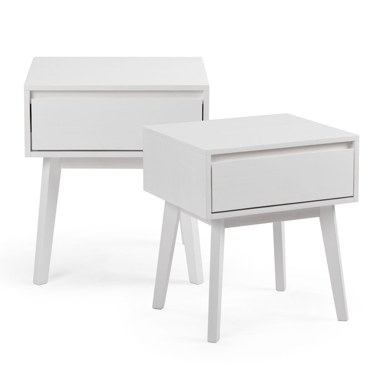 Nightstand, Modern (Set of 2) for Bedside Storage, Bedroom Organization and Guest Rooms, 6 Color Options image 1