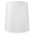 Fabric Lamp Shade, 12x14x15 White Shantung Drum for Table Lamps, Floor Lamps and Soft Room Lighting image 1