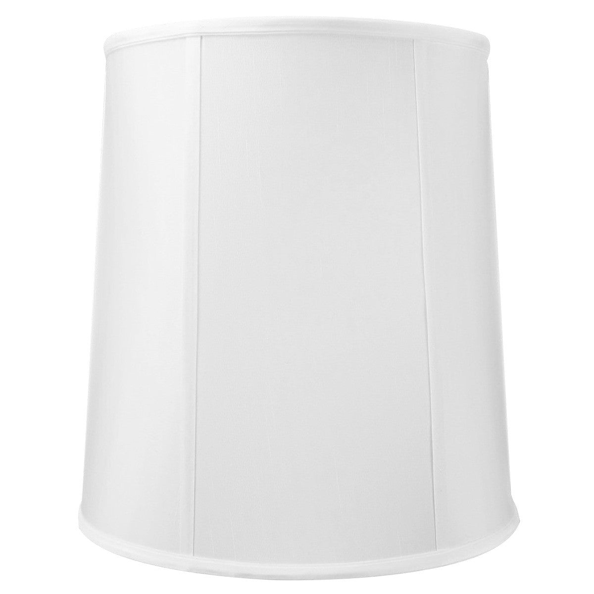 Fabric Lamp Shade, 12x14x15 White Shantung Drum for Table Lamps, Floor Lamps and Soft Room Lighting image 1
