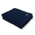 Cozy Throw Blanket, Pure & Simple Wool Navy, Lightweight Design, Machine-Washable Care for Sofas, Beds and Relaxing at Home, 4 Size Options image 1
