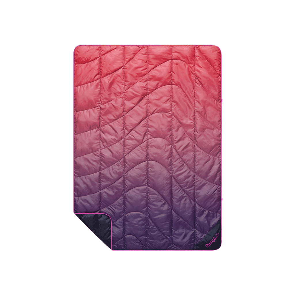 Puffy Blanket, Travel Berry Fade for Camping, Cabins and Outdoor Relaxation, Designed for Outdoor Seating, Travel and Camping Comfort image 1