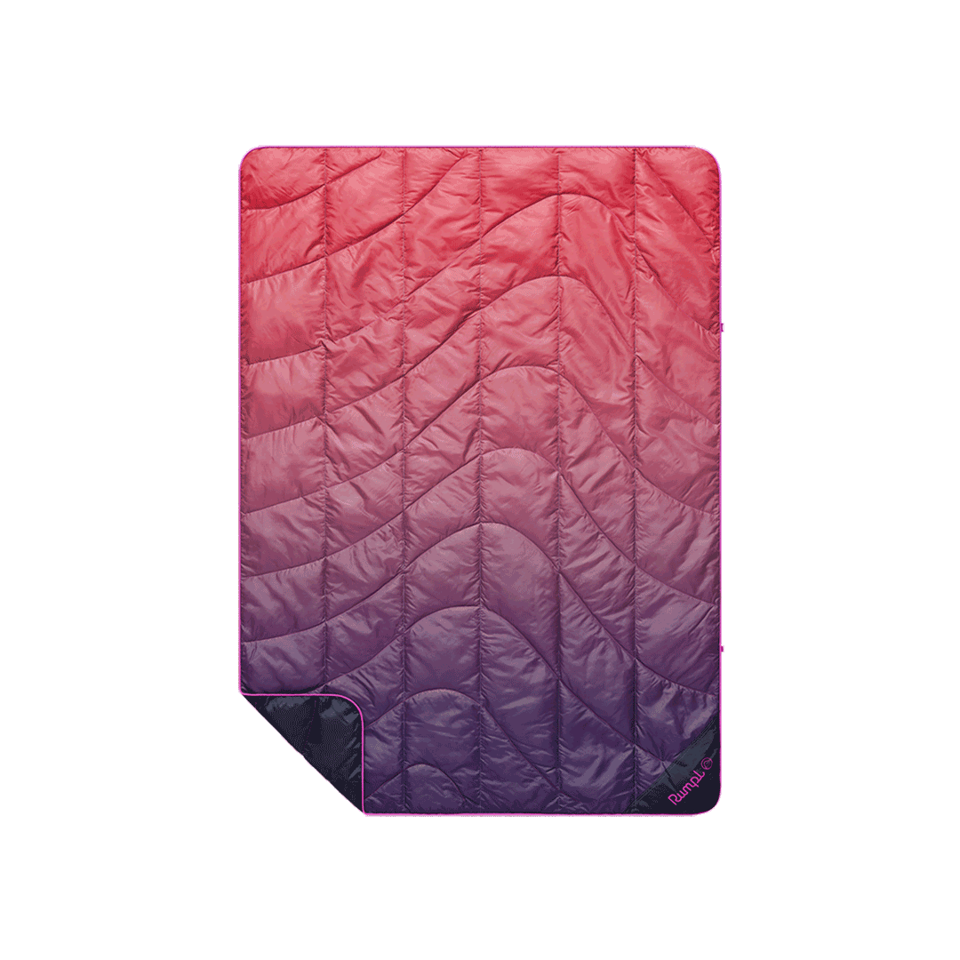 Puffy Blanket, Travel Berry Fade for Camping, Cabins and Outdoor Relaxation, Designed for Outdoor Seating, Travel and Camping Comfort image 1