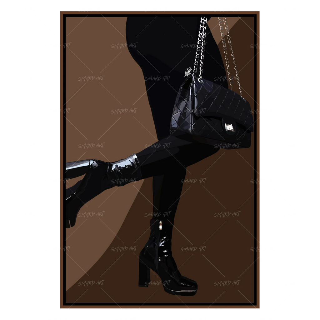 Wall Art Print, Black Outfit for Gallery Walls and Modern Room Decor, 4 Size Options, Designed for Living Rooms, Bedrooms and Home Offices image 1