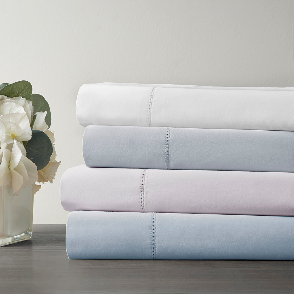 Bed Sheet Set, 500 Thread Count Egyptian Cotton Deep Pocket, Machine-Washable Care for Everyday Bedroom Comfort and Guest Rooms image 1