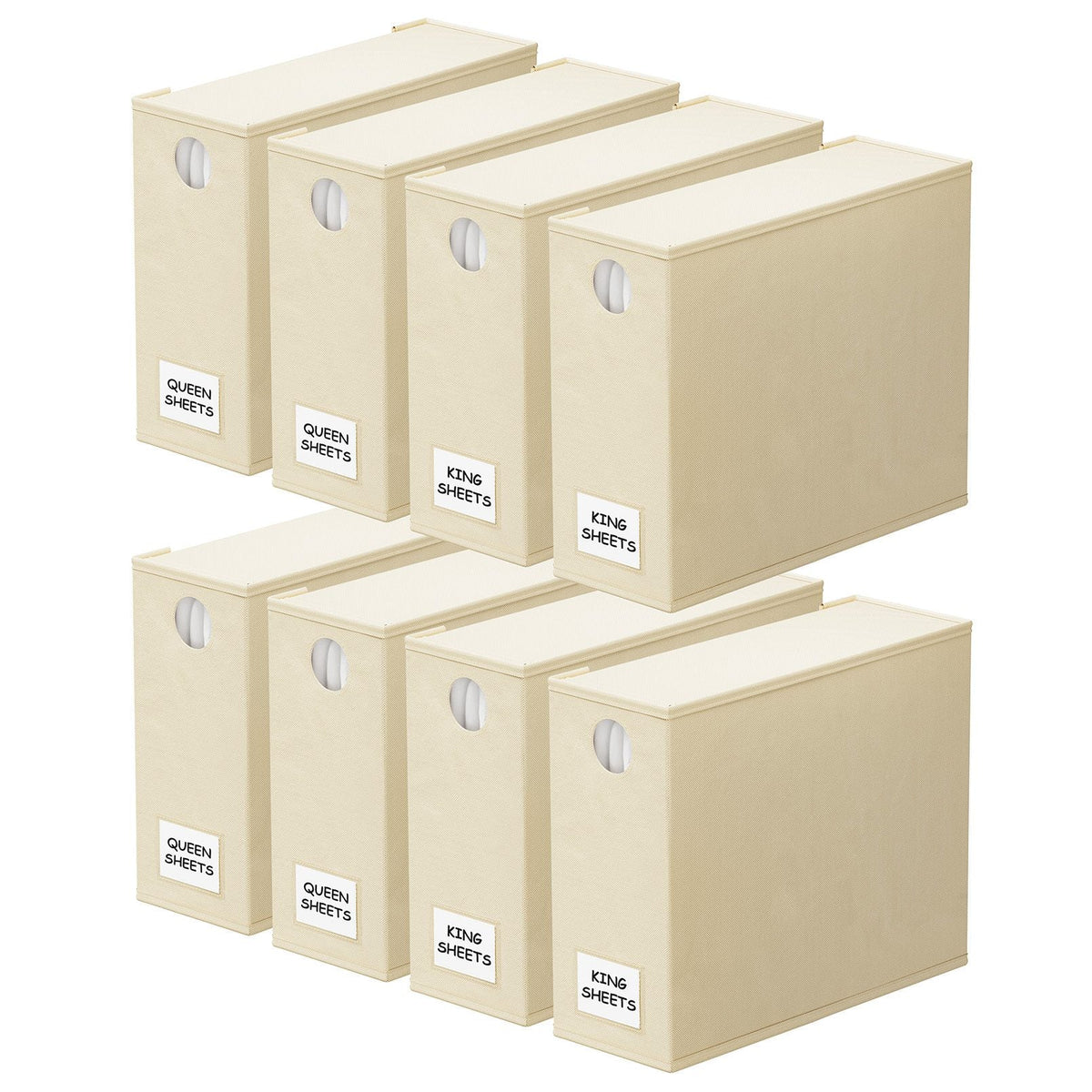 Bed Sheet Set, 8 Pack Organizer and Storage Folder Organizer for Master Bedrooms, Guest Beds and Daily Use image 1