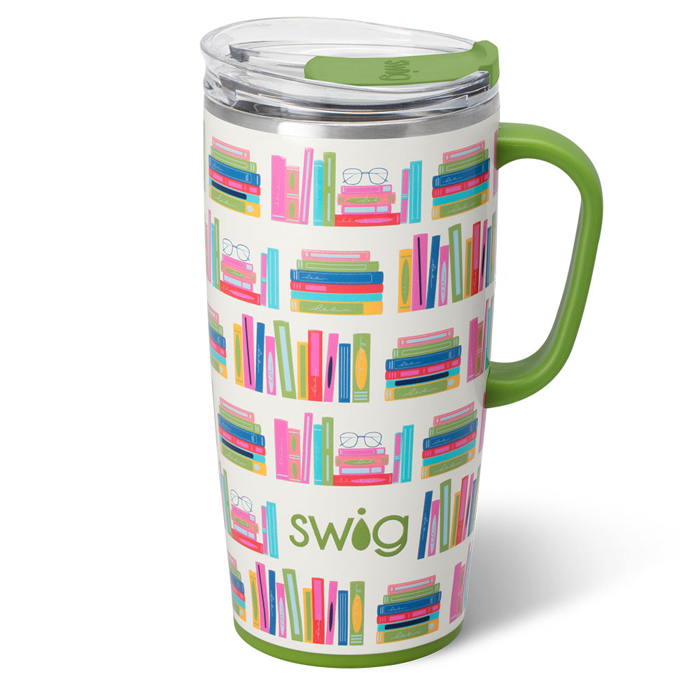 Coffee Mug, Book Club Travel 22oz, Stainless Steel Construction, Silicone Construction for Everyday Drinks, Home and Entertaining image 1