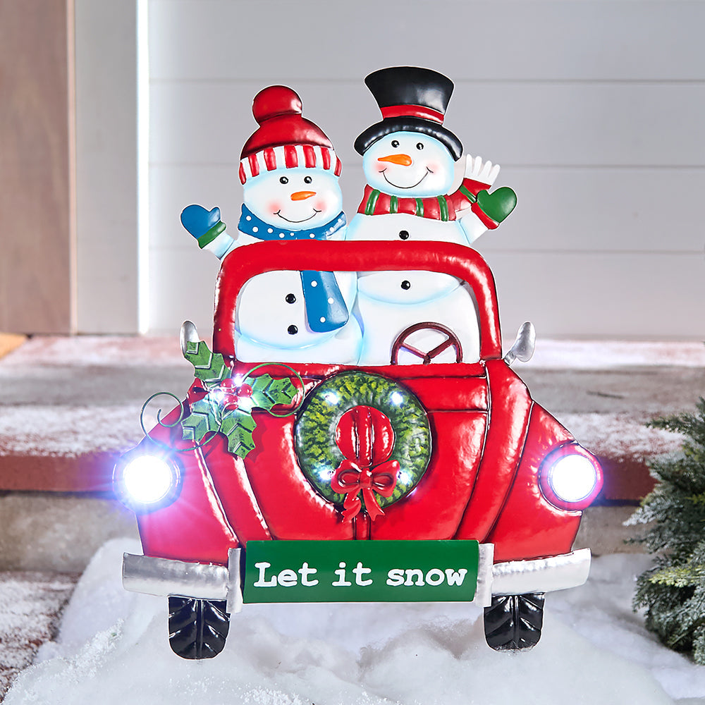 LED Let It Snow Yard Stake image 1