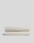 Fitted Sheet, Percale (Bone Stripe), Lightweight Design for Everyday Bedding, Bedroom Layering and Guest Beds, 6 Size Options image 1
