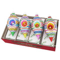 Seasonal Home Decor, Christmas Confetti 4 Count 7" Reflector Tulips for Holiday Displays, Shelves and Festive Rooms image 1