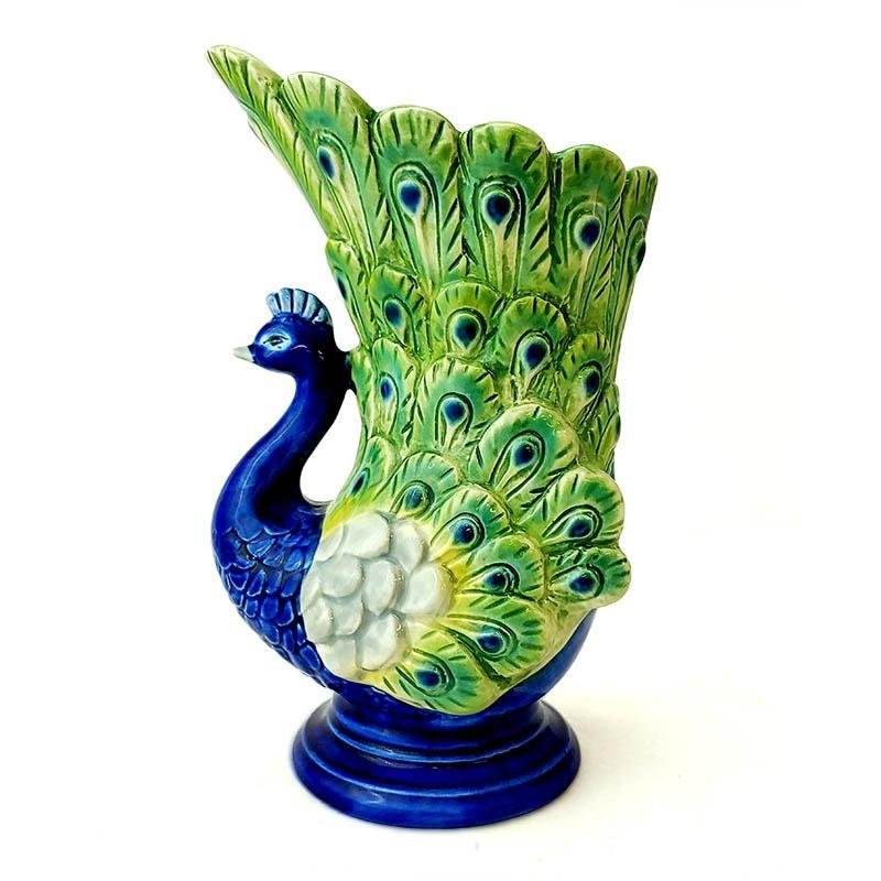 Coffee Mug, BarConic Drinkware Tiki Peacock 18oz, Ceramic Construction, Dishwasher-Safe Care for Everyday Drinks, Home and Entertaining image 1