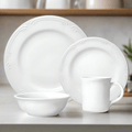 Dinnerware, Filigree Set, Dishwasher-Safe Care for Everyday Meals and Table Settings, 3 Size Options image 1