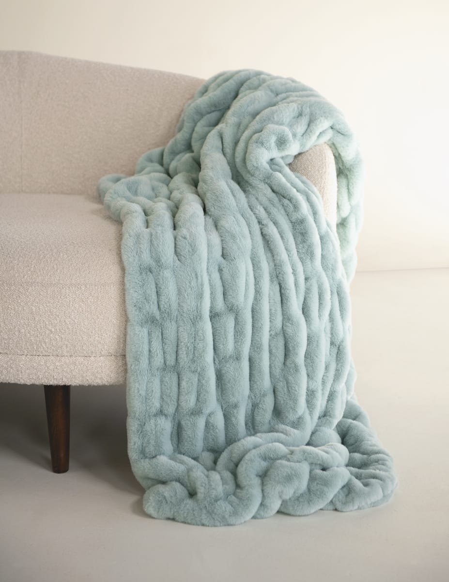 Cozy Throw Blanket, Hugs Willow Blue for Sofas, Beds and Relaxing at Home, 5 Size Options, Designed for Everyday Home Use image 1