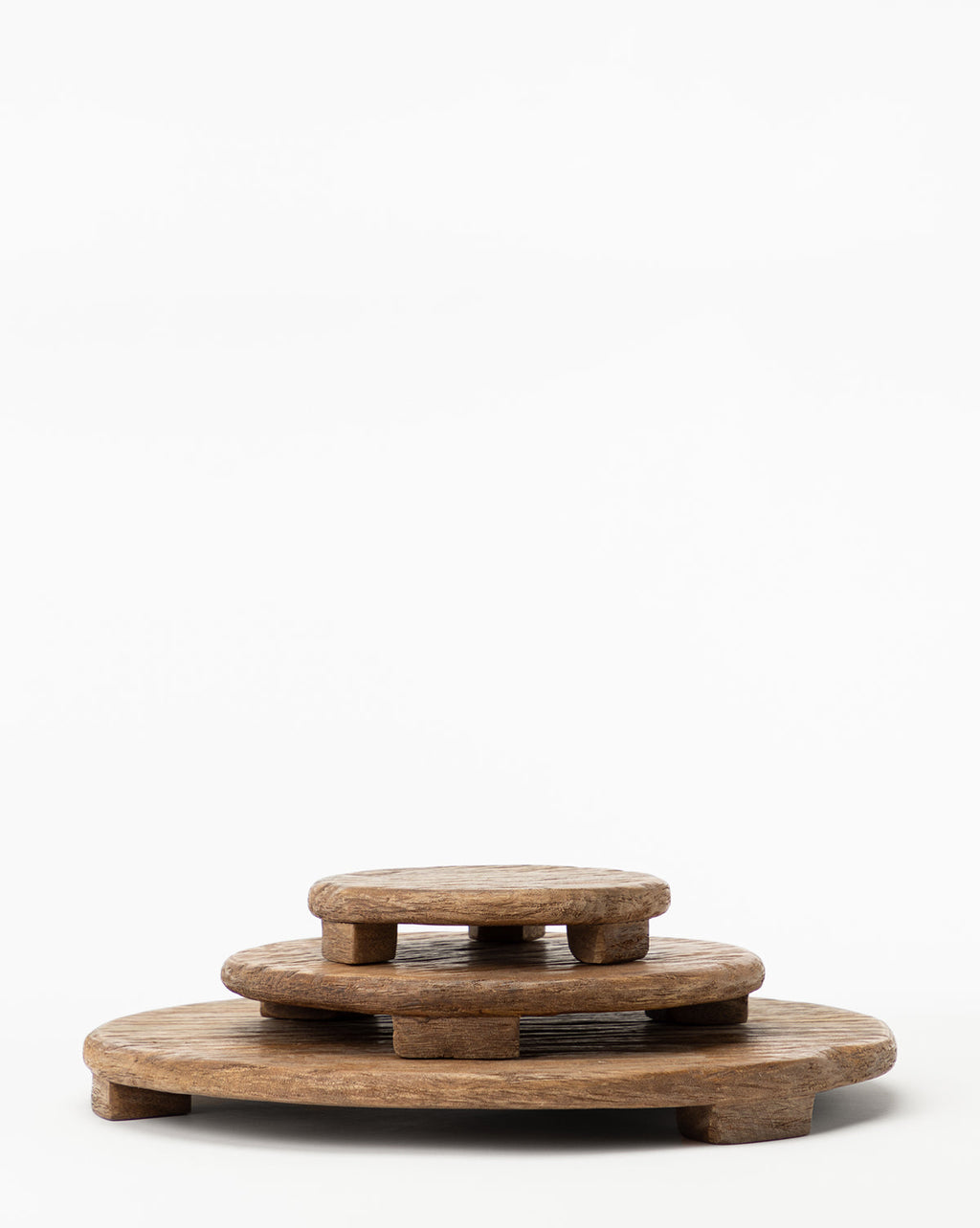 Dinnerware, Mango Wood Carved Pedestal for Family Dining, Serving and Entertaining, 3 Size Options image 1