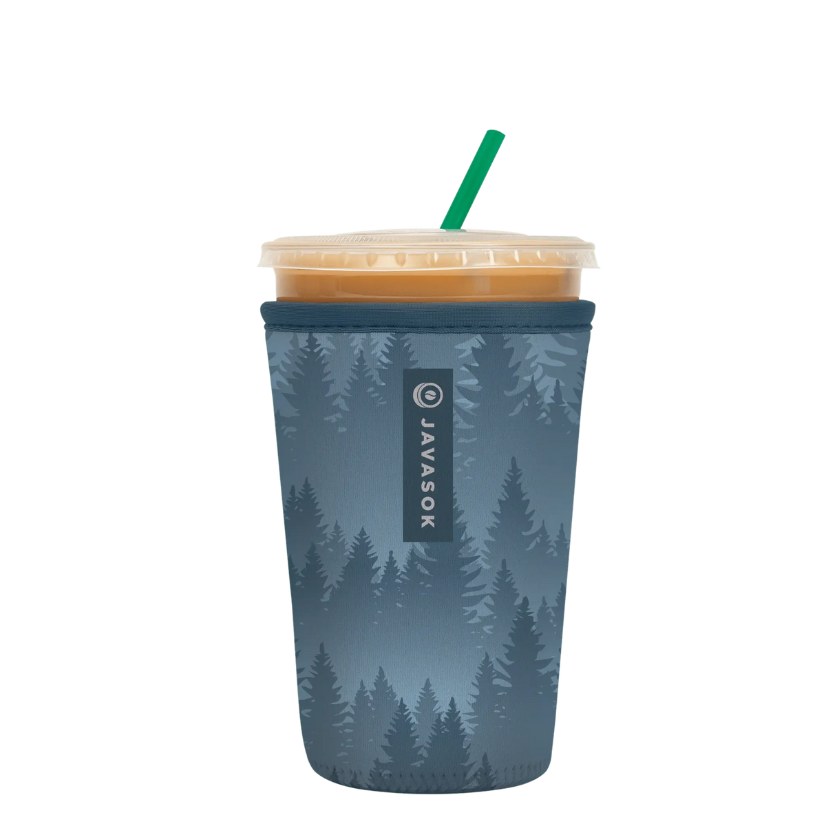 Reusable Cup Sleeve, Foggy Woods, Neoprene Construction for Coffee Cups, Daily Commutes and Dry Hands, 4 Size Options image 1
