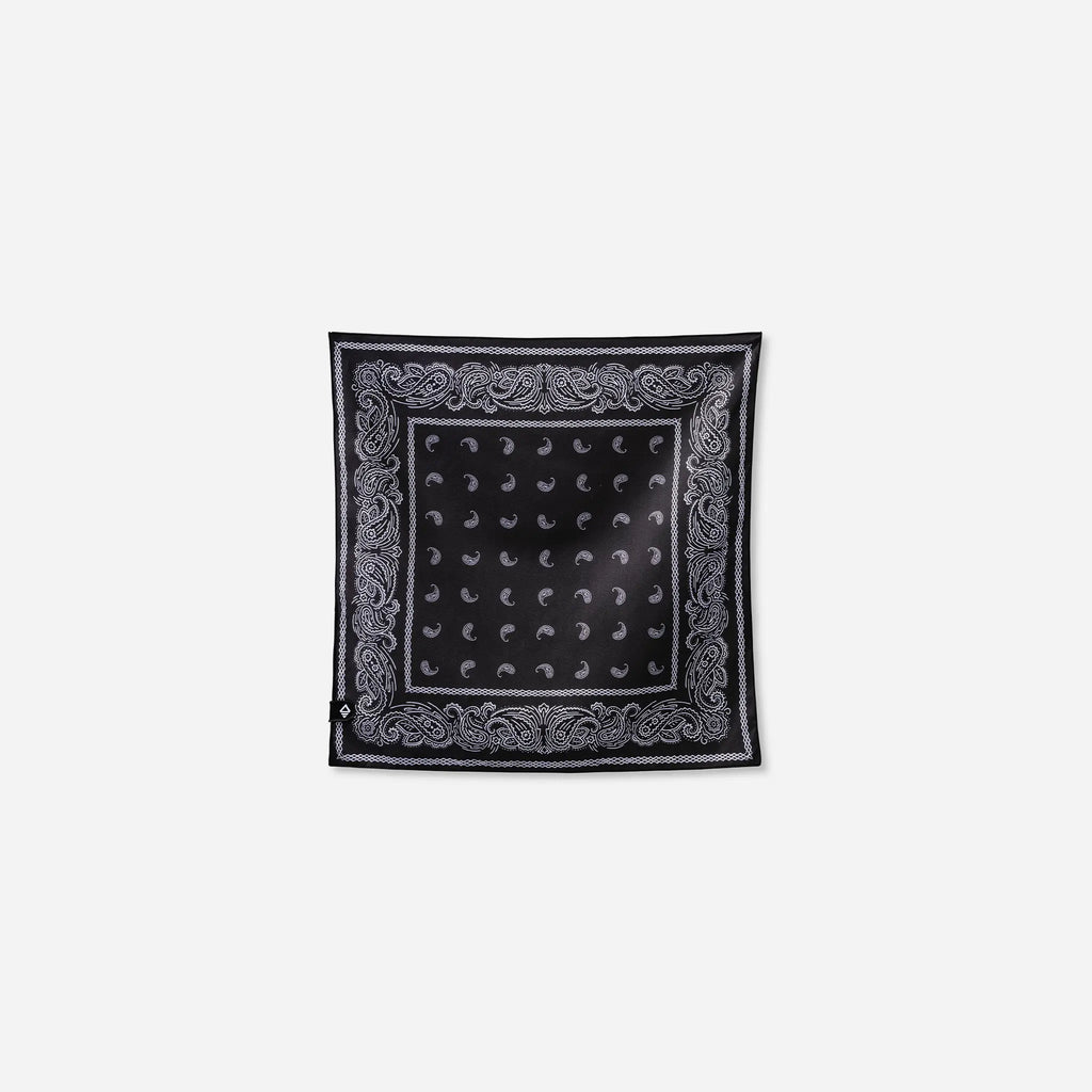 Bath Linen, Bandana Towel: Paisley Black for Daily Bathroom Routines and Guest Baths, Designed for Home Bathrooms and Everyday Care image 1