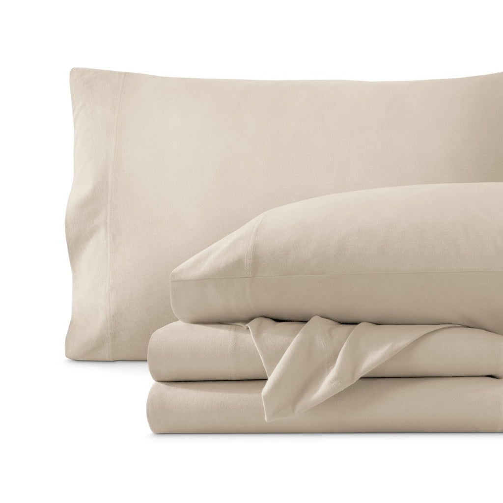 Bed Sheet Set, Organic Cotton Jersey for Master Bedrooms, Guest Beds and Daily Use, 6 Sizes and 9 Colors image 1