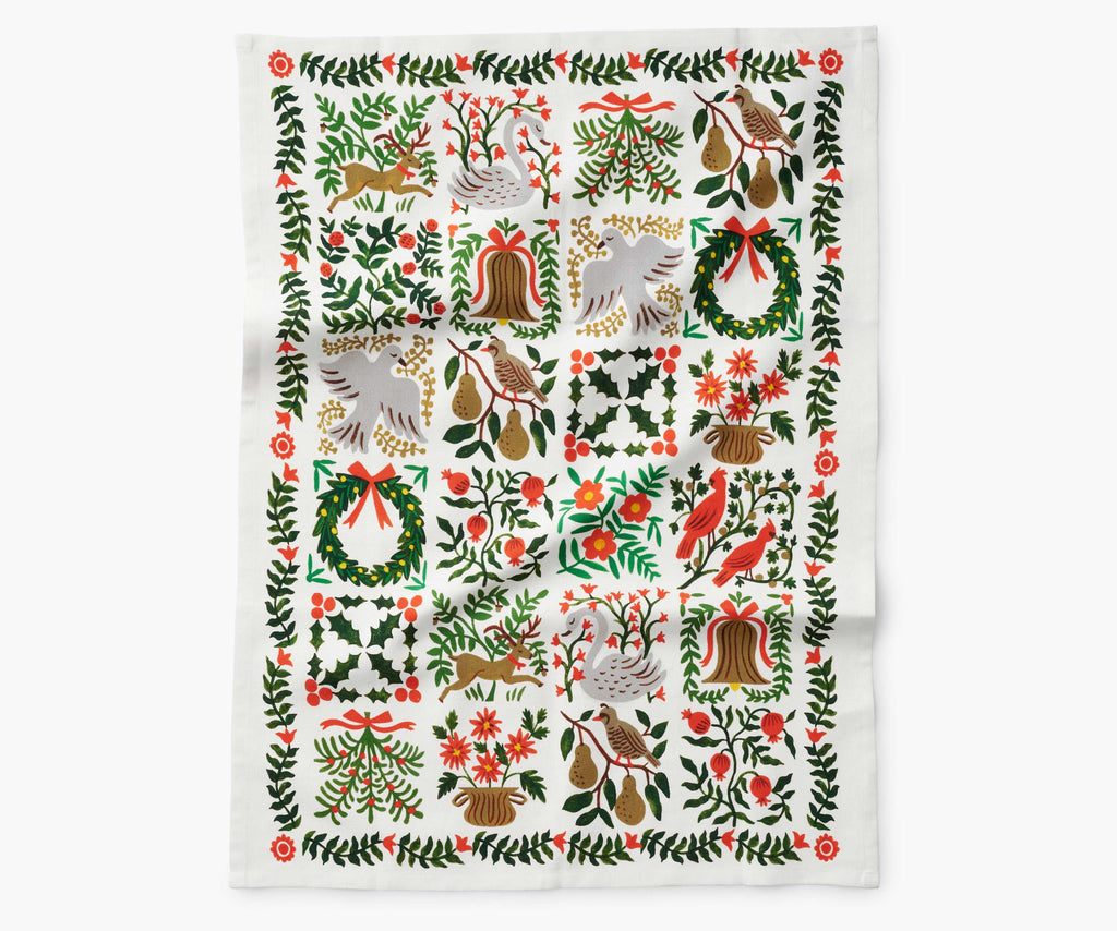 Kitchen Tea Towel, Holiday Christmastide for Kitchen Drying, Countertop Cleanup and Decorative Kitchen Displays image 1