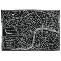 Cozy Throw Blanket, London Map Wool, Hypoallergenic Comfort for Sofas, Beds and Relaxing at Home image 1