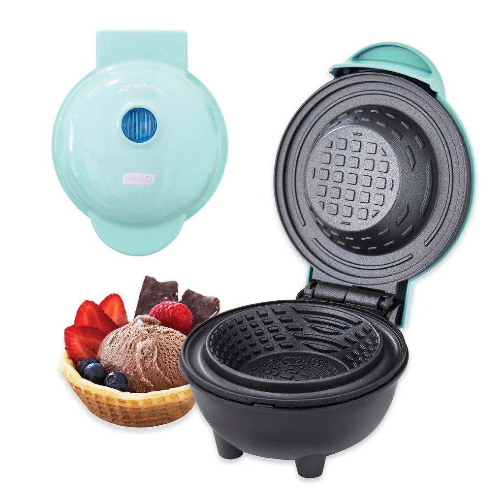 Dinnerware, Mini Waffle Bowl Maker, Non-Slip Design for Family Dining, Serving and Entertaining, 3 Color Options image 1