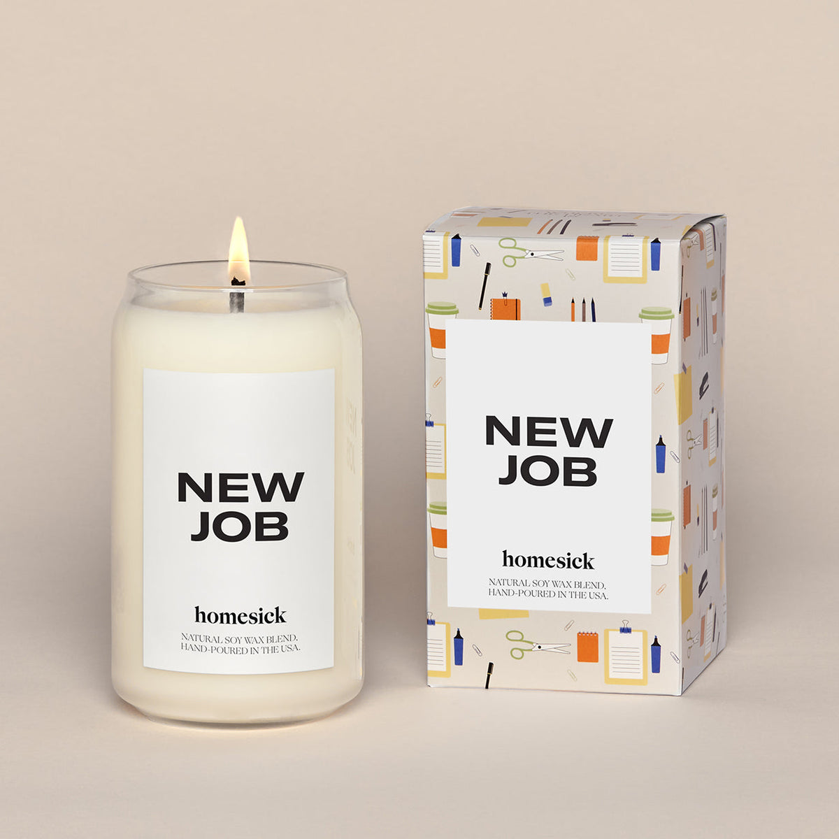 Scented Candle, New Job for Room Fragrance, Living Spaces and Relaxing Home Ambience, Designed for Everyday Home Use image 1