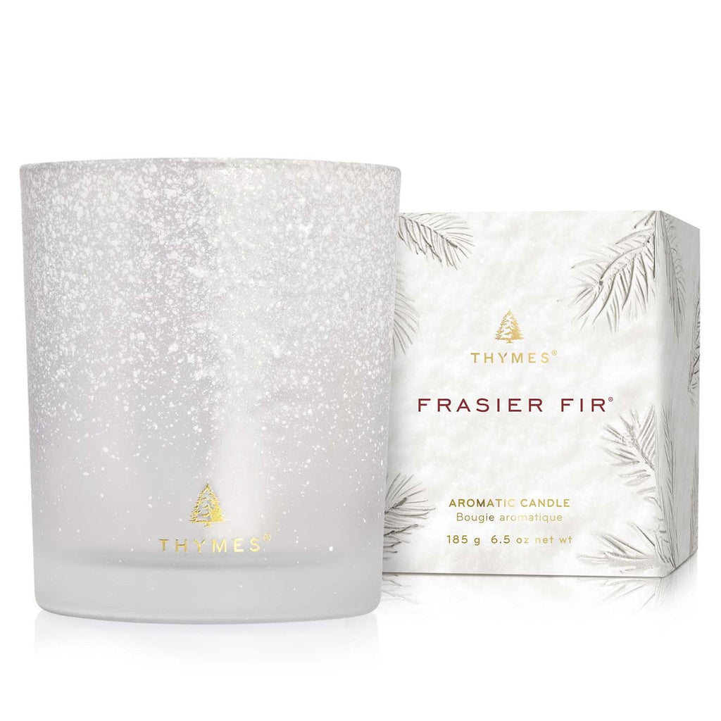 Decorative Candle, Frasier Fir Flocked for Living Rooms, Bedrooms and Relaxing Evenings, Designed for Everyday Home Use image 1