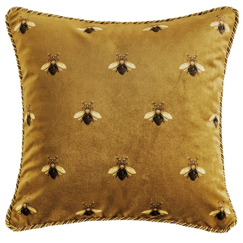 Bed Pillow, French Bee for Everyday Sleep and Guest Room Bedding, Designed for Sleeping, Reading and Bedroom Comfort image 1
