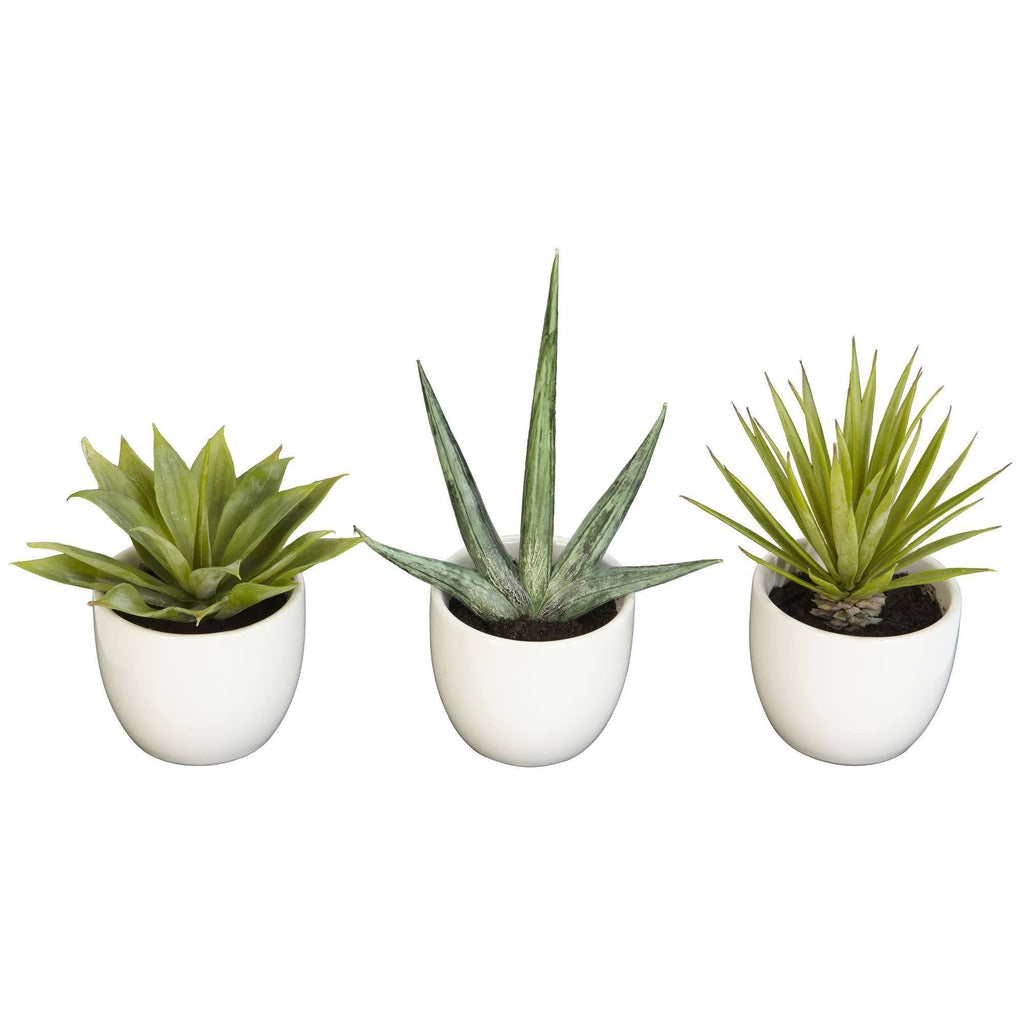 Indoor House Plant, Southwest Artificial Succulent Collection Set for Shelves, Desks and Living Spaces image 1