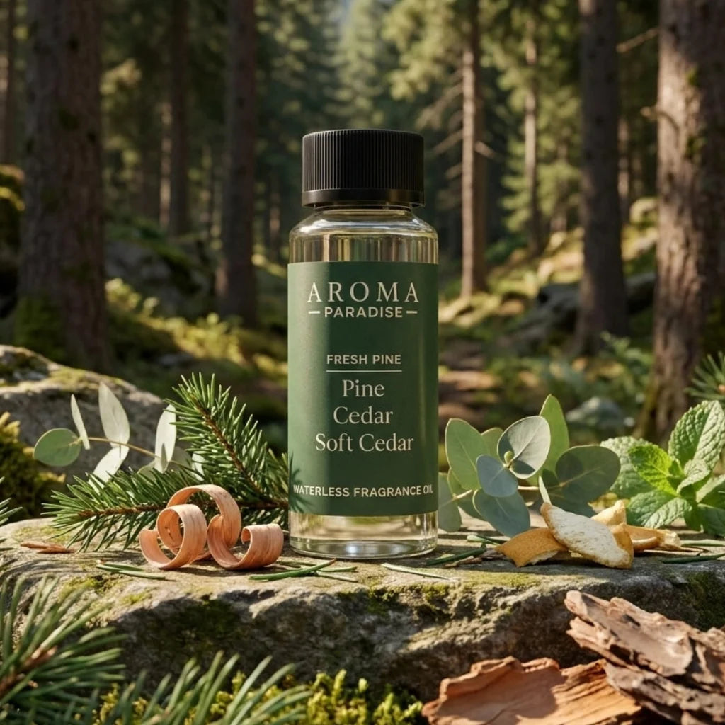 Home Fragrance Oil, Fresh Pine Waterless Pine, Cedar & Soft Cedar for Bedrooms, Living Rooms and Everyday Home Ambience, 4 Size Options image 1