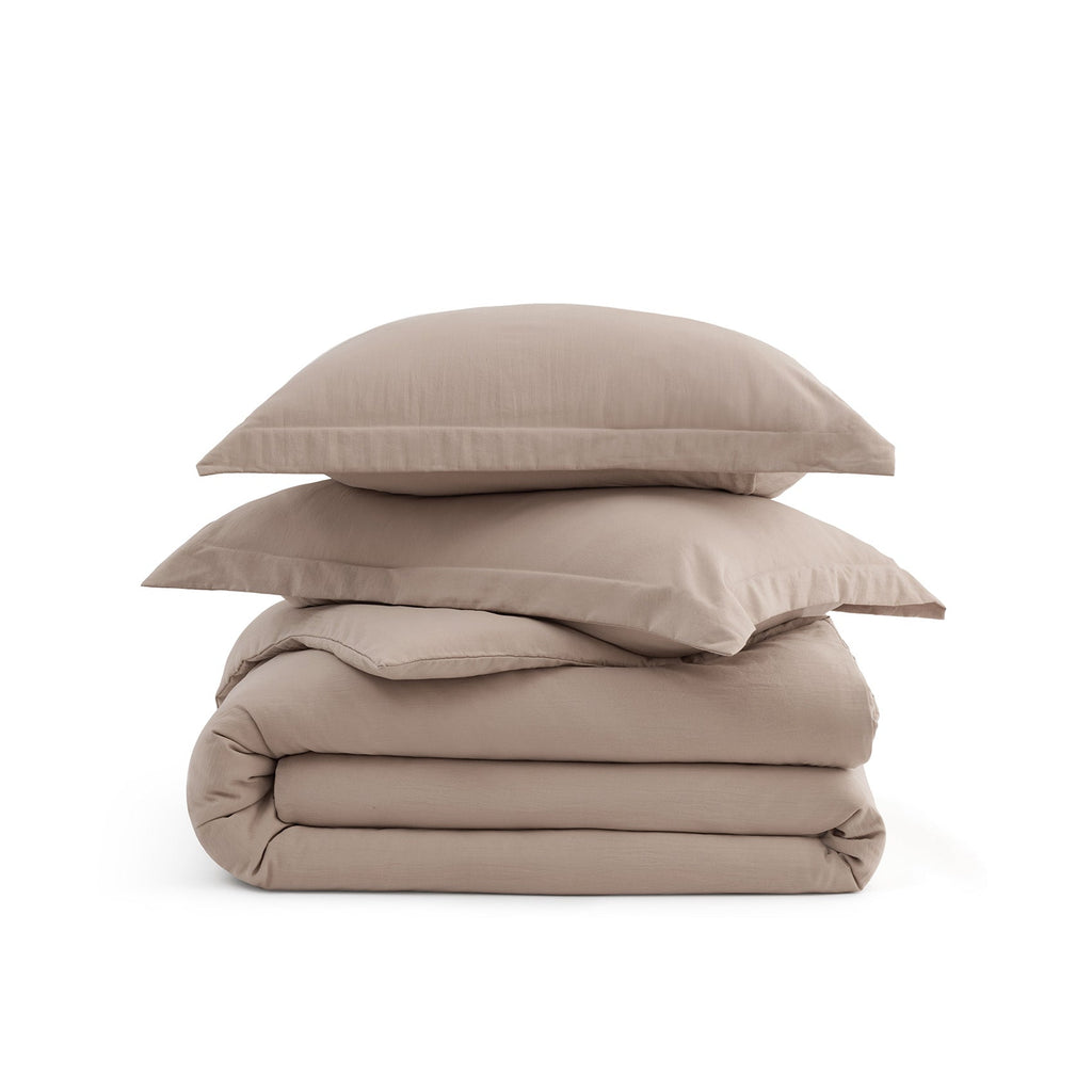 Duvet Cover Set, Ultra Soft Hypoallergenic Microfiber, Lightweight Design for Guest Rooms and Everyday Bedroom Styling image 1