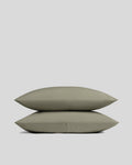 Pillowcase Set, Brushed Cotton (Moss) for Guest Rooms and Daily Bedroom Comfort, 2 Size Options image 1
