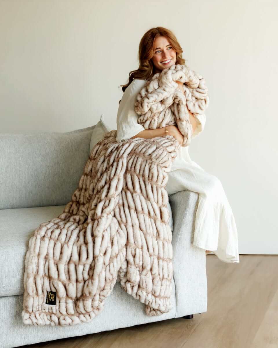 Cozy Throw Blanket, Hugs Topaz for Living Rooms, Bedrooms and Everyday Lounging, 5 Size Options image 1