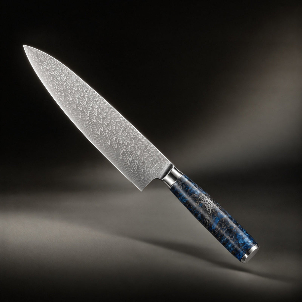 Chef Knife, Japanese Style Hammered Chef’s 7.9 inch 20 for Chopping, Slicing and Everyday Meal Prep image 1