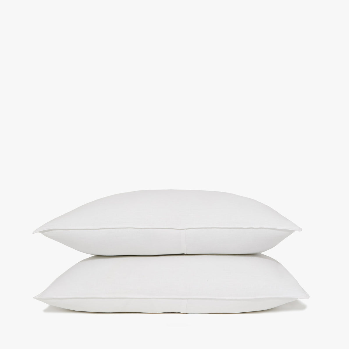 Linen Pillow Sham, Belgian Shams, Breathable Construction for Beds, Bedroom Styling and Layered Bedding, 2 Sizes and 3 Colors image 1