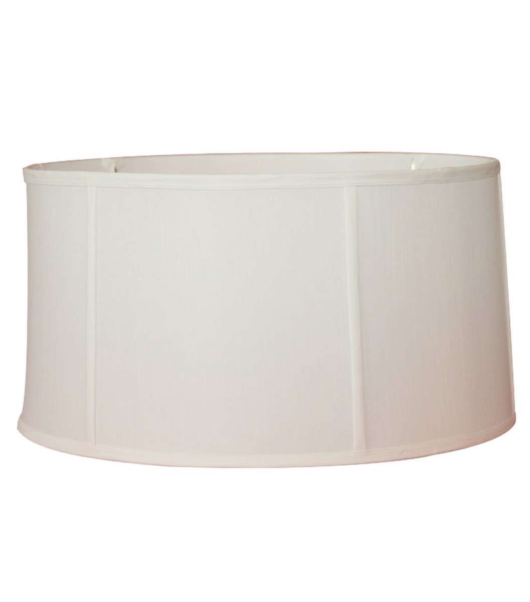 Fabric Lamp Shade, 18"W x 11"H Egg Shell Shantung Shallow Drum for Table Lamps, Floor Lamps and Soft Room Lighting image 1