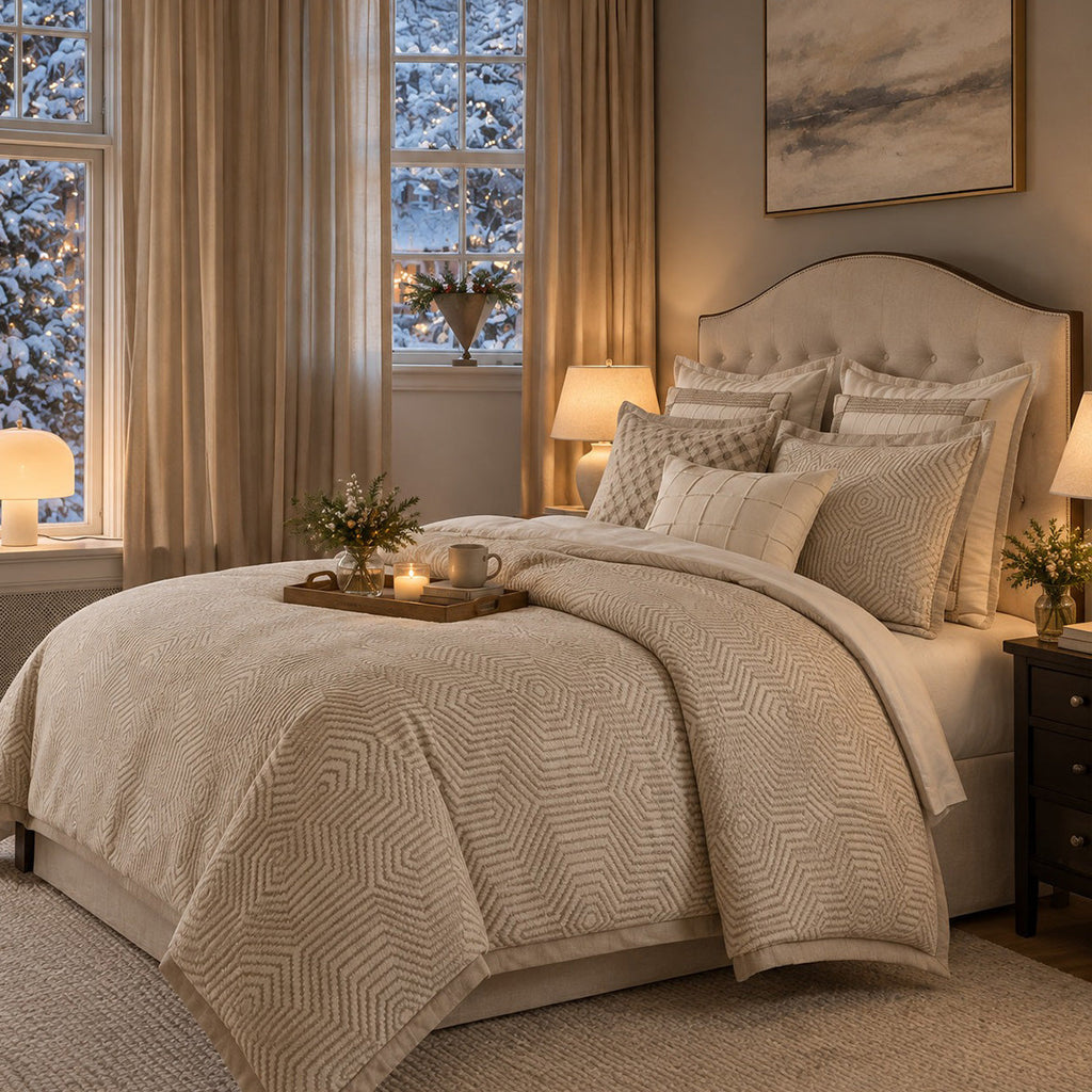 Bed Comforter, Shades of Serenity Set, Machine-Washable Care, Hypoallergenic Comfort for Everyday Bedding and Comfortable Sleep image 1