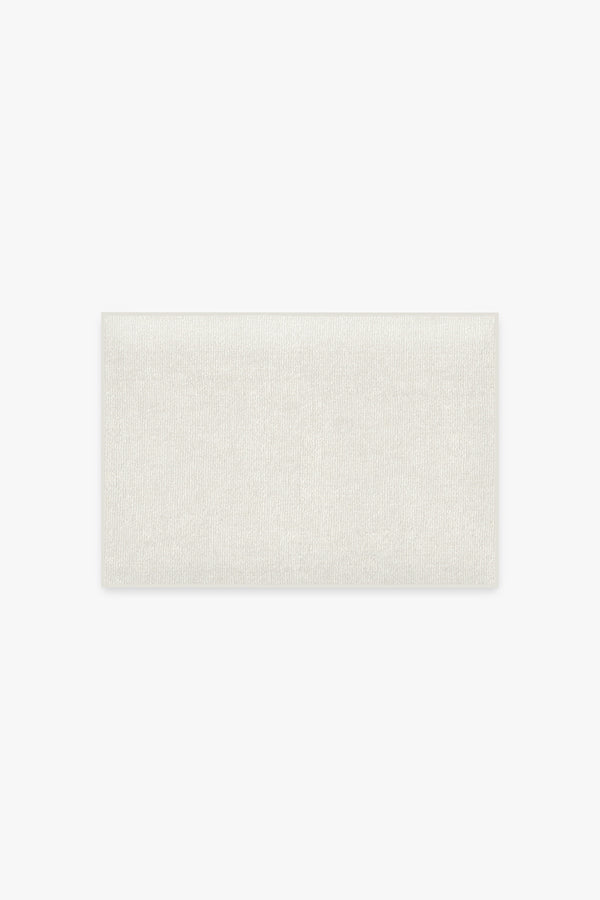 Bath Mat, Solid Off White, Machine-Washable Care for Bathroom Floors, Shower Exits and Everyday Bath Routines, 2 Rug Options image 1