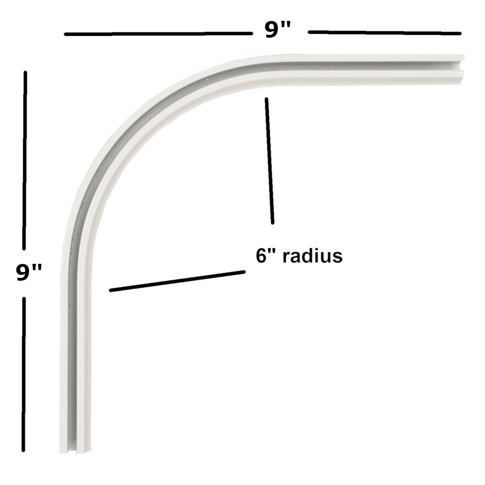 Window Curtain, CS 90 Degree Track Bend for Bedrooms, Living Rooms and Home Privacy, 3 Color Options image 1
