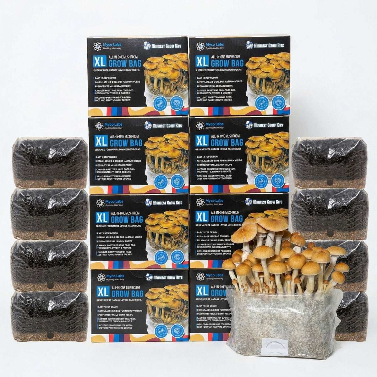 Wholesale All-in-One Mushroom XL Grow Bags (6 lbs) for Manure Loving Mushrooms (Case of 8) image 1