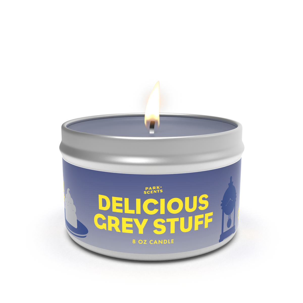 Decorative Candle, Delicious Grey Stuff Enchanted Castle Dessert for Entryways, Mantels and Everyday Home Ambience, 3 Size Options image 1