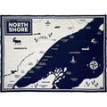 Cozy Throw Blanket, North Shore Map Wool, Hypoallergenic Comfort for Sofas, Beds and Relaxing at Home image 1